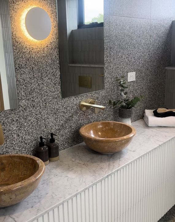 terrazzo tile bathroom