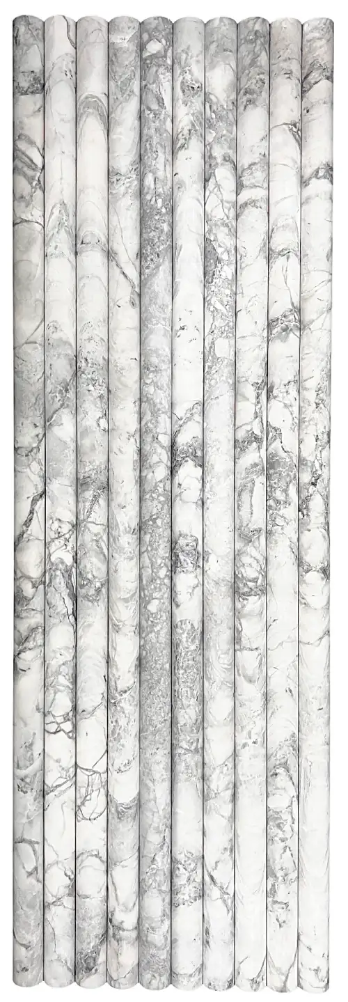 SUPER WHITE BAMBOO HONED 3d mosaic tiles