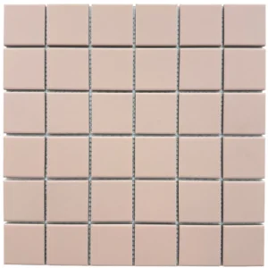 Pink square mosaic tiles