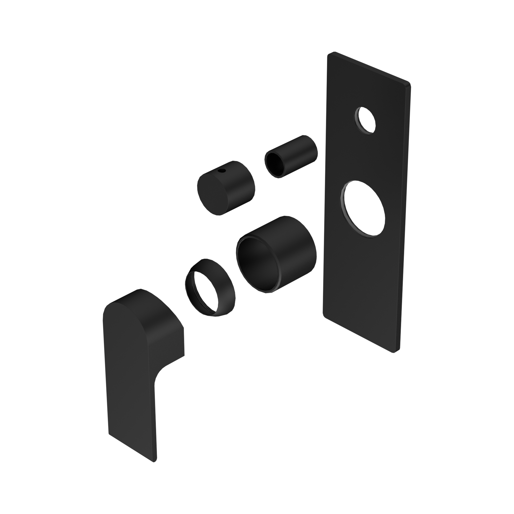 Bianca Shower Mixer With Diverter Trim Kits Only Matte Black - Image 1